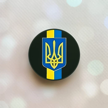 Держатель для смартфона / планшета попсокет Popsocket Черный :: Лента. Украина (принт 253)
