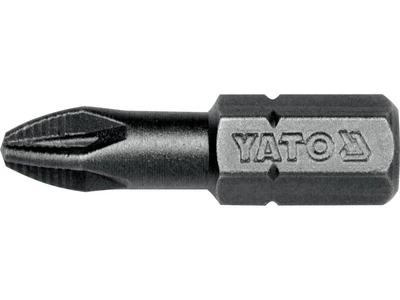 Насадка викруткова "Pozidriv" PZ1 x 25 мм. HEX 1/4" (уп. 50 шт) YATO (YT-7811)