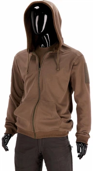 Тактичний Худі на молнії мілітарі Casual Zipped Hoodie 281z Coyote Brown 3XL