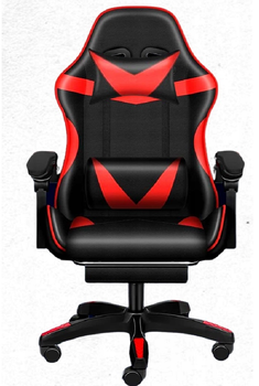 Кресло геймерское Care Life с подставкой для ног Red/Black (CF-301)