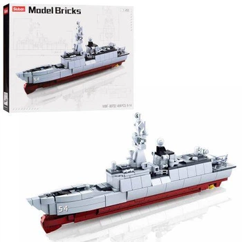 Конструктор SLUBAN военный корабль, 1:450, 33см, 417дет., M38-B0702