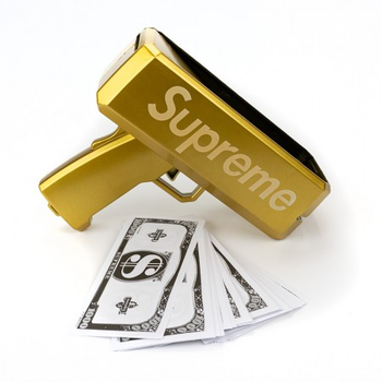 Пістолет для грошей SUPREME Money Gun золотий ABC