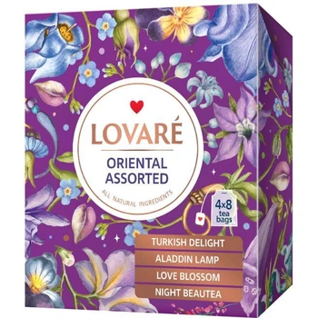 Чорний чай Lovare Oriental Assorted Асорті в пакетиках 32шт