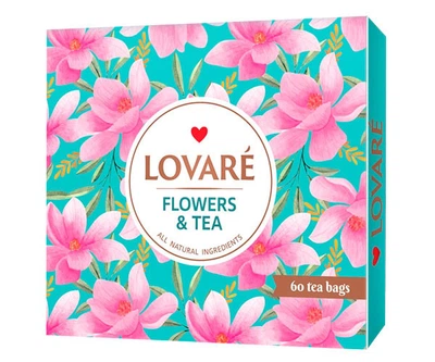 Колекція чаю Lovare Flowers&Tea у пакетиках 60шт
