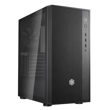Корпус компьютерный SilverStone FARA FAR1B-G-V2 без БП Midi Tower Черный (SST-FAR1B-G-V2)