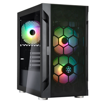 Корпус комп'ютерний SilverStone FARA FAH1MB-PRO без БЖ Midi Tower ARGB-підсвічування Чорний (SST-FAH1MB-PRO)