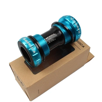 Каретка Meroca BB52 Hollowtech 2 68/73мм, BSA (BC 1.37) для МТВ Синяя
