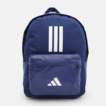 Рюкзак спортивний 27.5 л вміщує формат А4 Adidas Clsc Bars 3S IS7041 Dkblue/White (4067901878622)