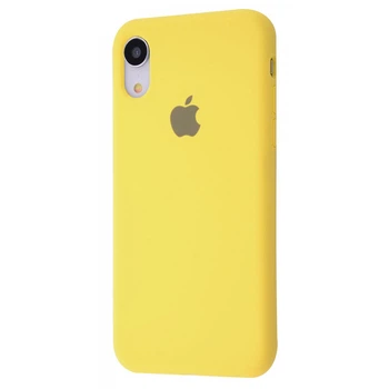 Чехол силиконовый Premium Silicone Case Full для Apple iPhone Xr yellow