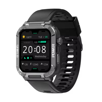 Мужские / женские смарт-часы Apex Fit S06 1,91 дюймаводонепроницаемый фитнес - трекер 1,91 дюймов с силиконовым ремешком, черный (98423948)