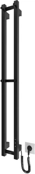 Сушарка для рушників електрична HYGGE FAMILY Slim 1170х140 чорна матова (3.164.045618.BM)