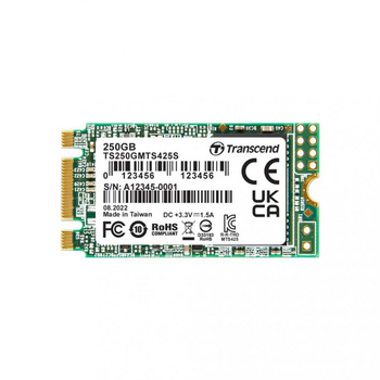 Накопичувач SSD M.2 Transcend 425S250GBNAND:3D NAND (TS250GMTS425S)