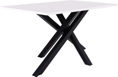 Обеденный стол Nowy Styl Lucky ordf Black (25) 1390x800x750 Белый