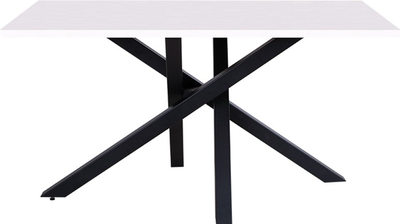 Обеденный стол Nowy Styl Lucky ordf Black (25) 1390x800x750 Белый