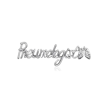Значок (пин) BROCHE брошь бижутерия Медицина Pneumologist (Пневмонолог) серебристый BRGV114530