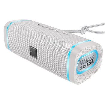 Беспроводная колонка Borofone BR32, BT5.3, FM, AUX, USB, TWS, 10W, 1200mAh, 2h со светомузыкой серая
