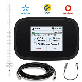 Роутер Novatel 7000 4G WiFi комплект с антенной 21 дБ кабель 15м