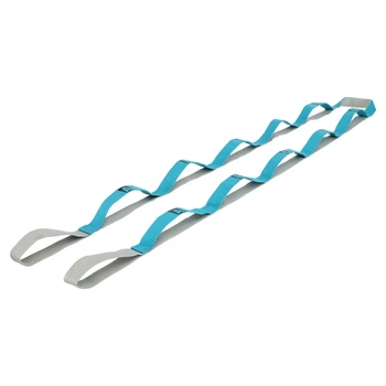 Лента стропа с петлями для растяжки Stretch Strap Record FI-1723 Бірюзовий