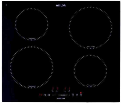 Вбудована індукційна поверхня Weilor WIS 642 BLACK