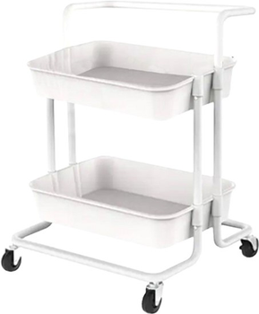 Этажерка на колесах Stenson "Comfort" 2яр 41x39x59 см (WW01356-W)
