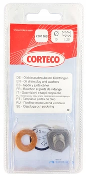 Пробка маслосливного отверстия Corteco (220116S)