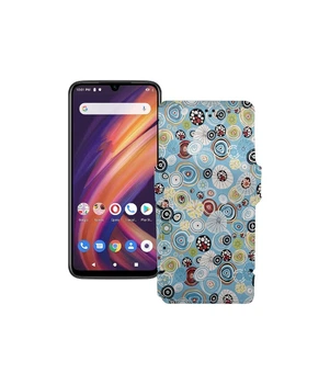 Чохол-книжка з екошкіри для телефону Lenovo A6 Note Кола-кольорові