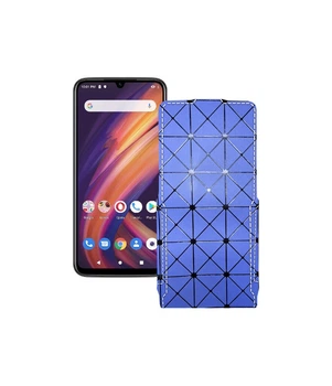 Чохол-флип з екошкіри для телефону Lenovo A6 Note Синій ромб