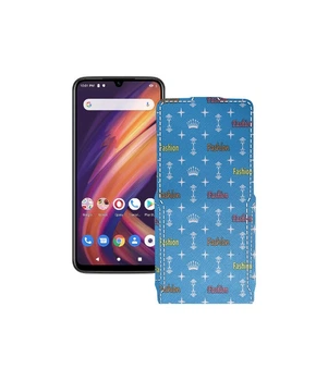 Чохол-флип з екошкіри для телефону Lenovo A6 Note Фешн блакитний