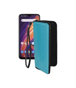 Чохол-гаманець з екошкіри для телефону Lenovo A6 Note Блакитний