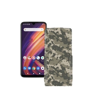 Чохол-флип з екошкіри для телефону Lenovo A6 Note Хаки-зелений