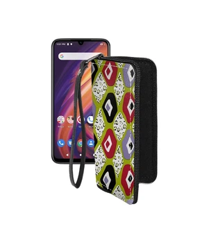 Чохол-гаманець з екошкіри для телефону Lenovo A6 Note Камені-кольорові