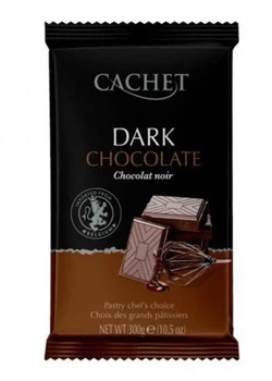 Шоколад Cachet Dark Chocolate чорный 54% какао 300 г