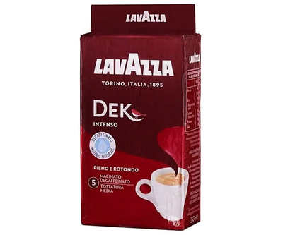 Кофе молотый Lavazza DEK Intenso без кофеина 250 г