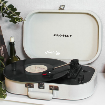 Вініловий програвач Crosley Discovery Plus Dune Bluetooth, грамофон з вбудованими колонками для вінілових дисків