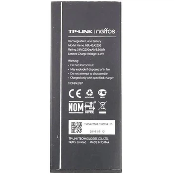 Аккумулятор Батарея для TP-Link Neffos NBL-42A2200 C5 TP701A TP701B TP701C/E 2200mAh 3.85V