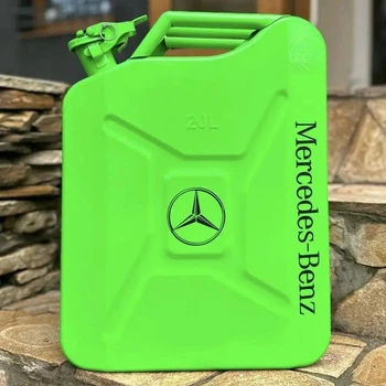 Канистра бар 20л, Mercedes, неон с посудой с LED подсветкой, Без алкоголя, AUTO COMFORT