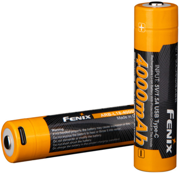 Аккумулятор 18650 Fenix 4000 mAh Type-C (ARB-L18-4000U)