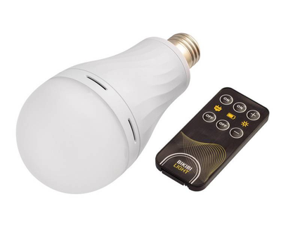 Аварійна світлодіодна лампа 15W E27 BIKIBI LIGHT із вбудованим акумулятором та пультом керування (lin_BIKIBI LIGHT)