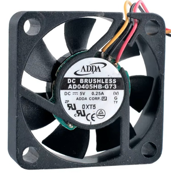 Вентилятор для корпуса ADDA AD0405HB-G73, 40х40х10мм (12v 0.25a 3pin) Б/У
