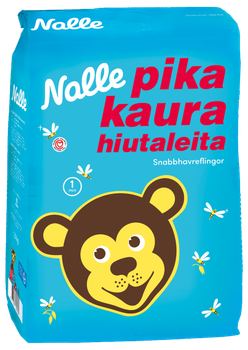 упаковка Вівсяні цільнозернові пластівці NALLE 1,5 кг х 4 шт