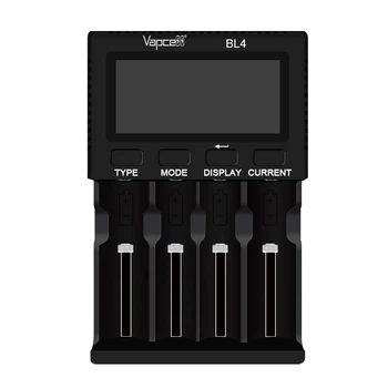 Универсальное ЗУ Vapcell BL4, 4 канала, Li-1.5/Ni-Mh/Li-ion/LiFePO4/Li-HiV, USB-C QC 3.0, Test, Power Bank, LCD, Box