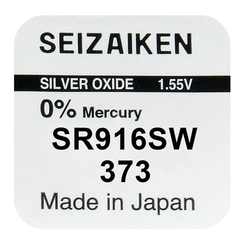 Батарейка срібно-цинкова Seiko 373 SR916SW (SR68), 1.55V, блістер 1шт