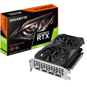 Відеокарта GeForce RTX 3050 6GB GDDR6 WindForce OC V2 Gigabyte (GV-N3050WF2OCV2-6GD)