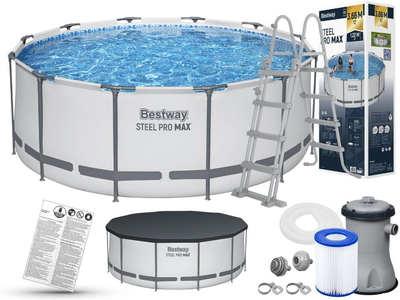 Каркасний басейн Bestway 56420 Steel Pro Max 366х122 см Об'єм 10250 літ
