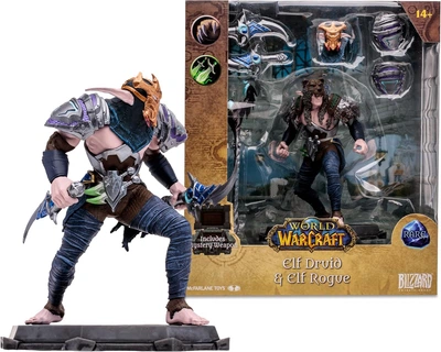 Фигурка Варкрафт Эльф Друид-Разбойник World of Warcraft Elf Druid/Rogue (Rare) McFarlane 16687