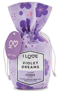 Świeca zapachowa I Love Signature Collection Bergamot Green Apple Parma Violets Rose 160 g (5060351545990)