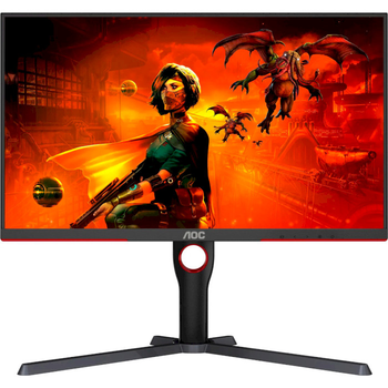 Монитор 27" AOC IPS, 3840x2160, 160Гц, Pivot Black-Red (U27G3X/BK)