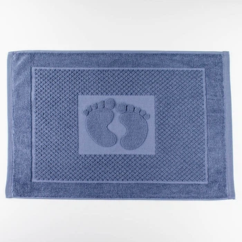 Махровое полотенце жаккардовое для ног GM Textile 50х70см 600г/м2 (Бирюзовый)