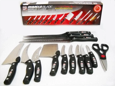 Набор кухонных ножей Miracle Blade профессиональные из нержавеющей стали 13 предметов
