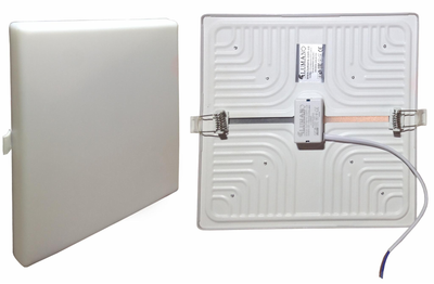 Панель LED (без рамок)(рухомі кліпси) LU-SQ-UNIPROF-12W 6000K квадрат 100х100 TM LUMANO